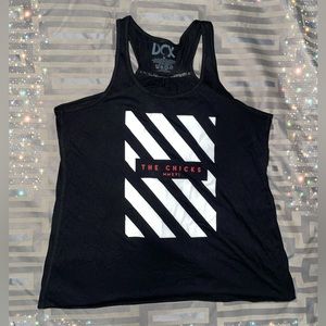 DCX The Chicks Racerback Tank Top Size XL Women’s Black White